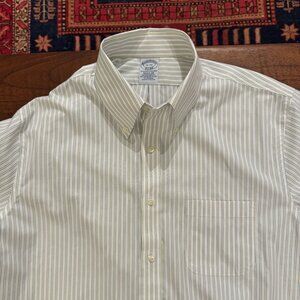 Brooks Brothers Stripe Button Down 16 32 Regent Fit